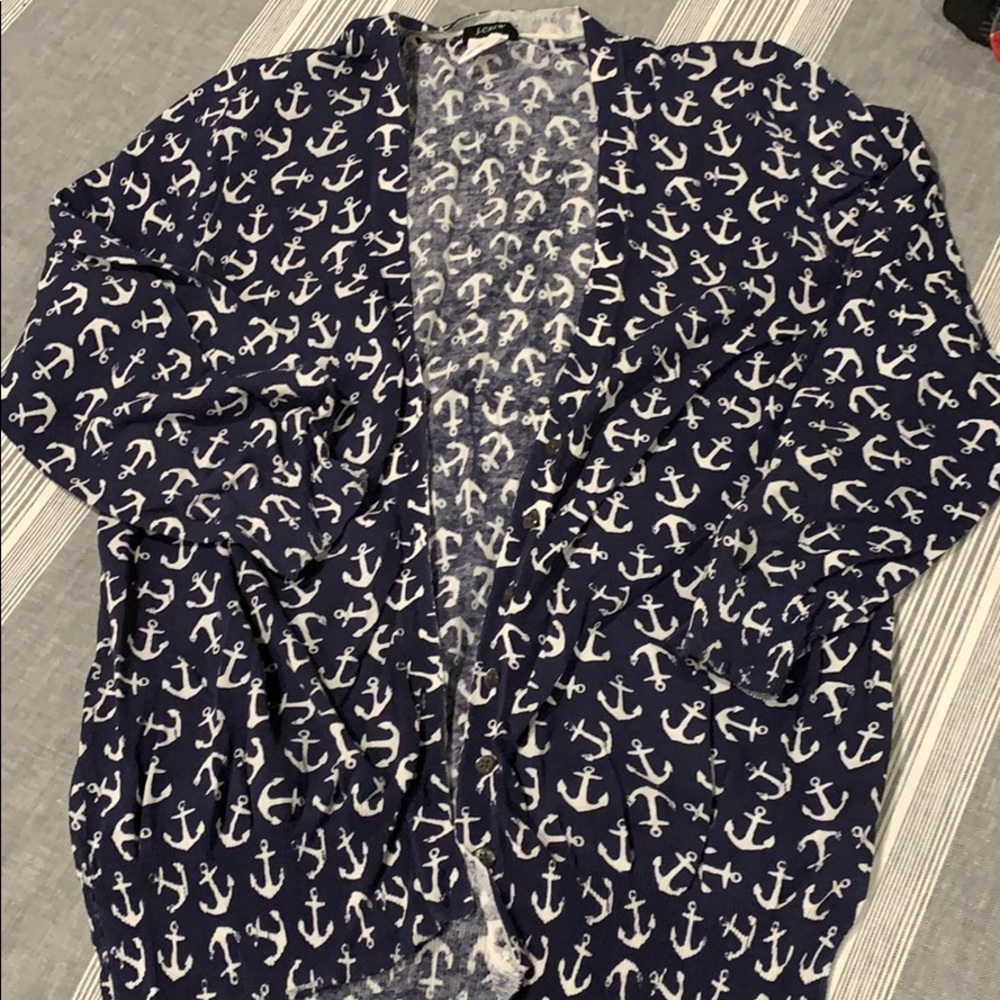 EUC J. Crew ⚓️ cardigan